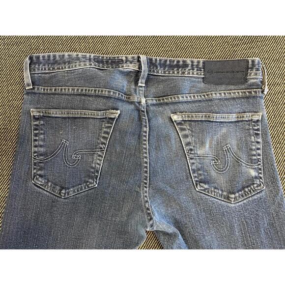 Adriano Goldschmied AG 34X34 The Matchbox Slim Straight Faded Blue Jeans - Picture 9 of 9